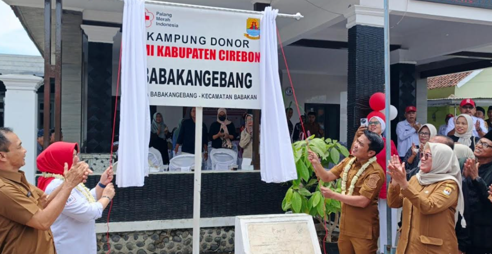 Wabup Cirebon Resmikan Kampung Donor Darah